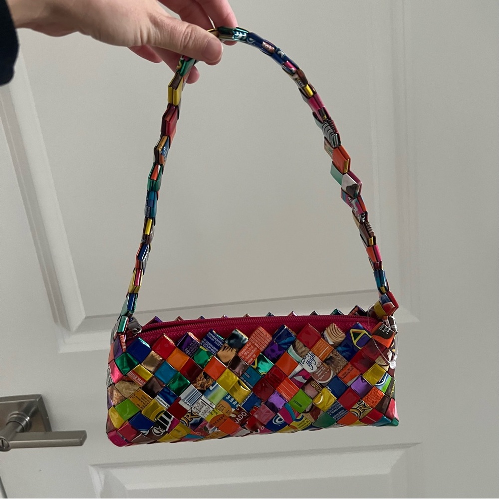 Colorful Woven Women's Bag - Handmade